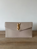 YSL Uptown Leather Clutch Bag (RRP £580)